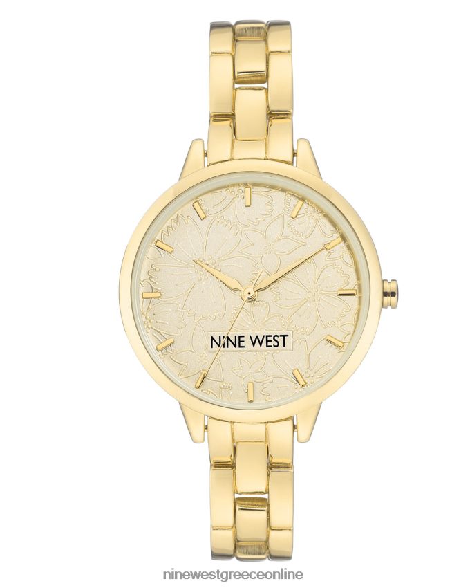 Nine West Ρολόι βραχιόλι με καντράν χρυσός τόνος 48BFPH2866