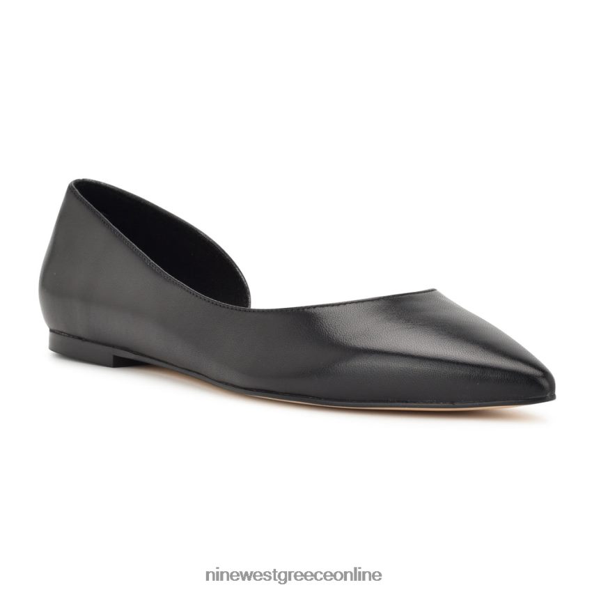 Nine West blaha d'orsay διαμερίσματα μαύρο δέρμα 48BFPH2267