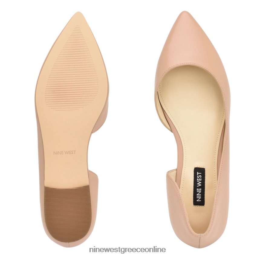 Nine West blaha d'orsay διαμερίσματα μόλις γυμνό δέρμα 48BFPH2268