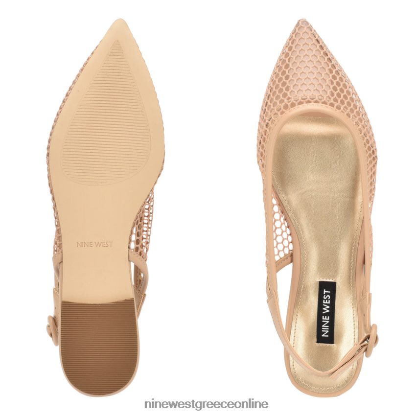 Nine West διχτυωτές πλάτες slingback ζεστό ρουζ/διαφανές 48BFPH2303