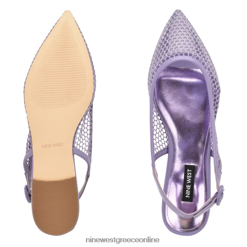 Nine West διχτυωτές πλάτες slingback μωβ/διαφανές 48BFPH2304