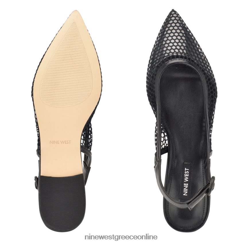 Nine West διχτυωτές πλάτες slingback μαύρο/διαυγές 48BFPH2305