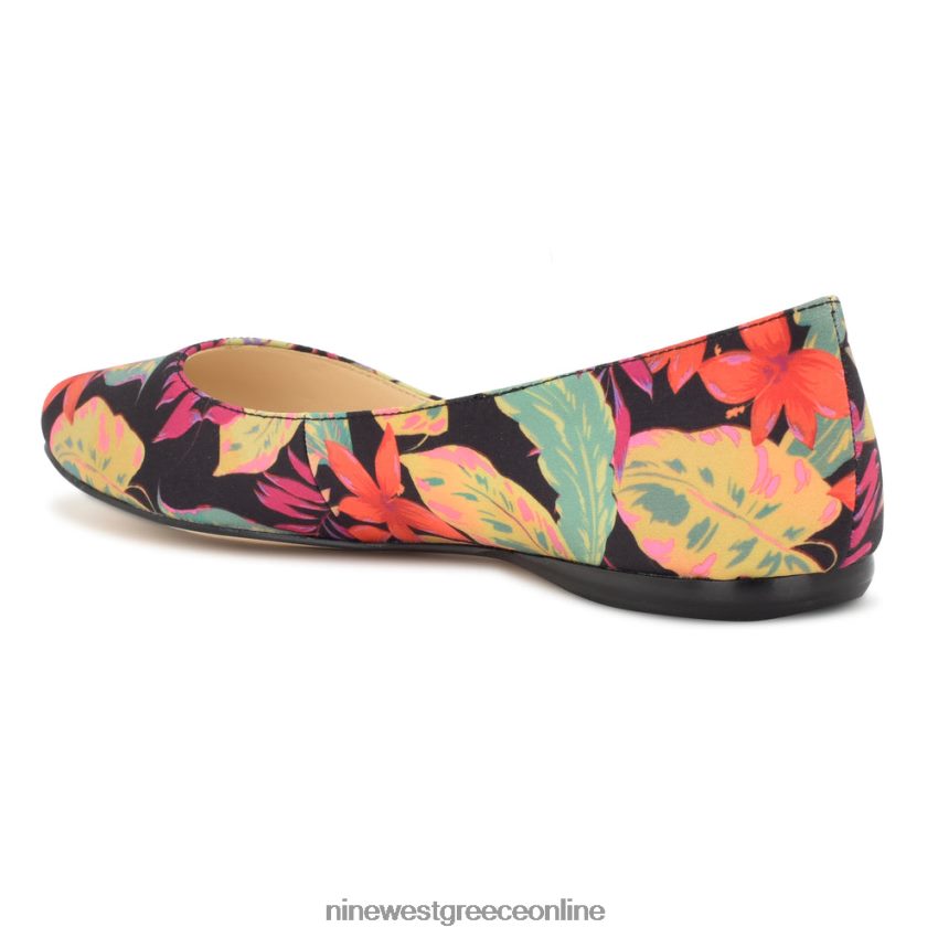 Nine West Speckup αμυγδαλωτά δάχτυλα μαύρο multi tropical floral 48BFPH2096