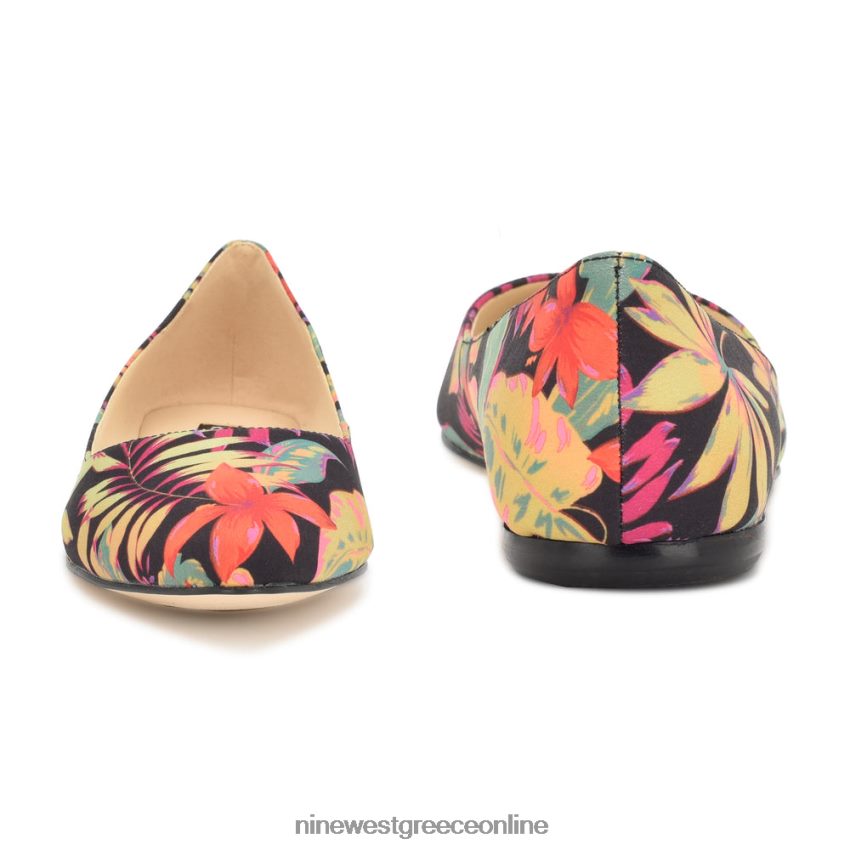 Nine West Speckup αμυγδαλωτά δάχτυλα μαύρο multi tropical floral 48BFPH2096