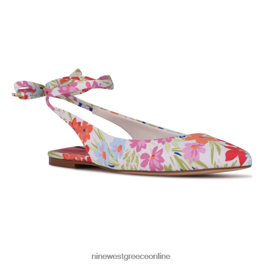 Nine West bop αστράγαλο wrap μυτερά toe flats48BFPH1919