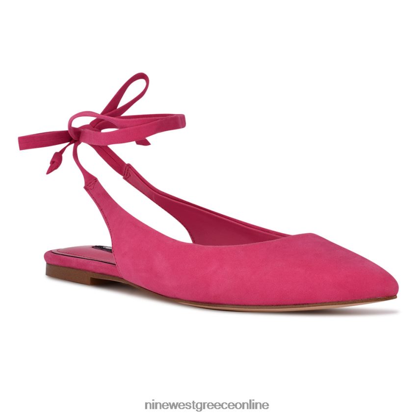 Nine West bop αστράγαλο wrap μυτερά toe flats48BFPH1920