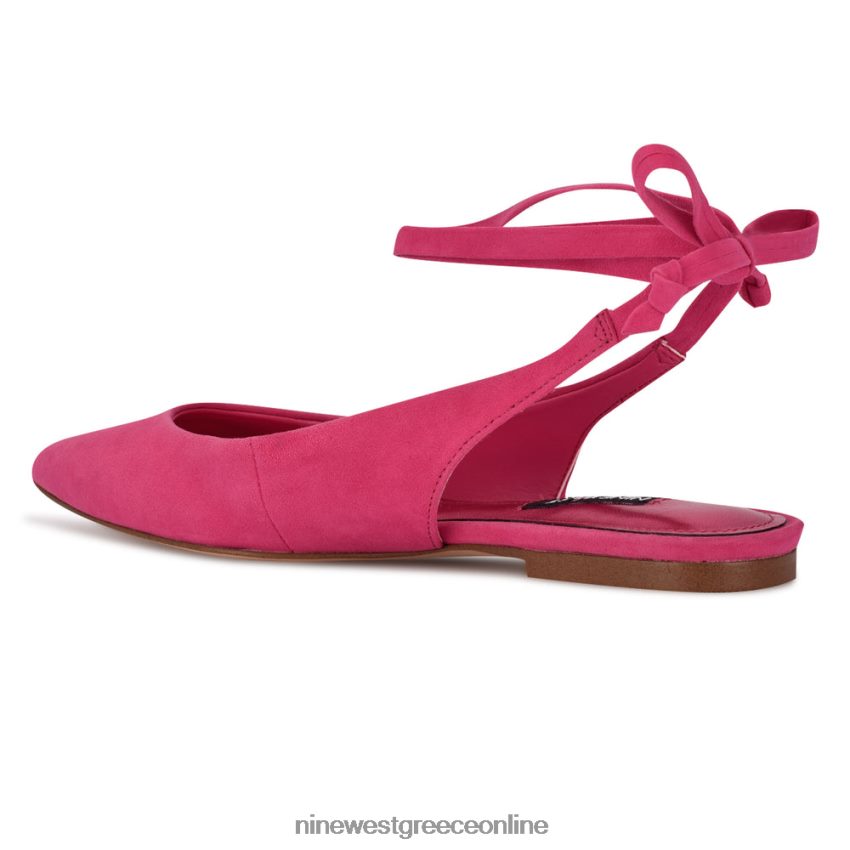 Nine West bop αστράγαλο wrap μυτερά toe flats48BFPH1920