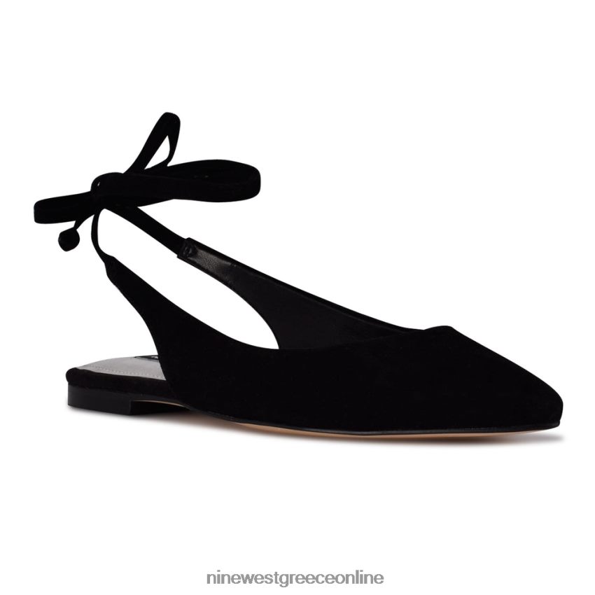 Nine West bop αστράγαλο wrap μυτερά toe flats48BFPH1921