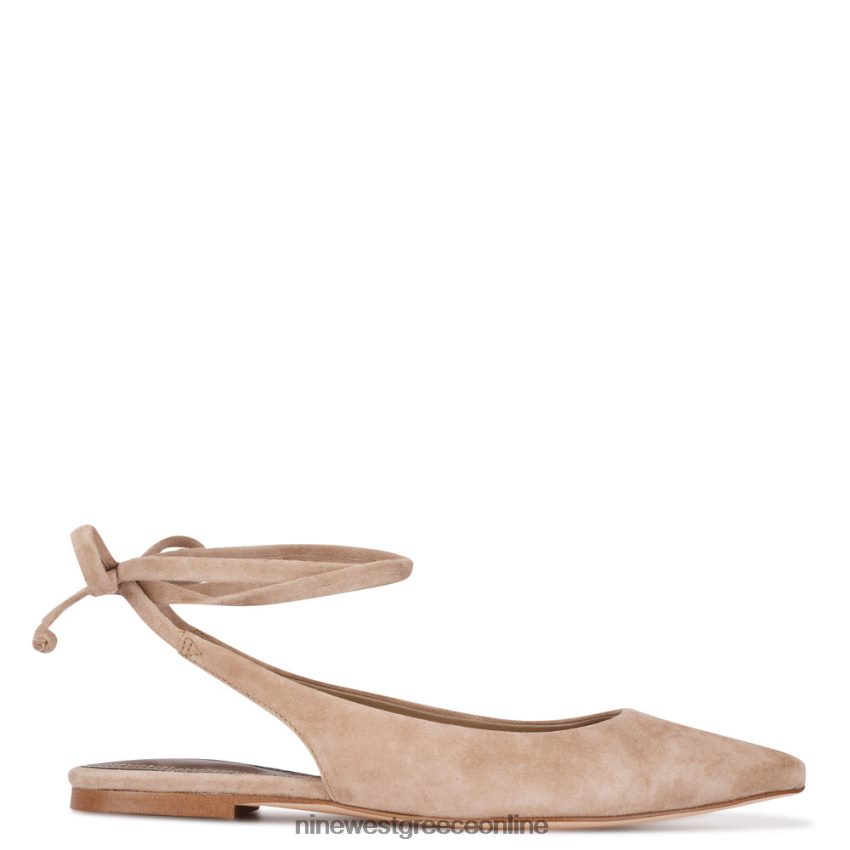 Nine West bop αστράγαλο wrap μυτερά toe flats48BFPH2252