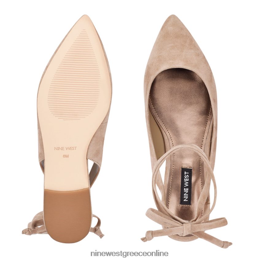 Nine West bop αστράγαλο wrap μυτερά toe flats48BFPH2323