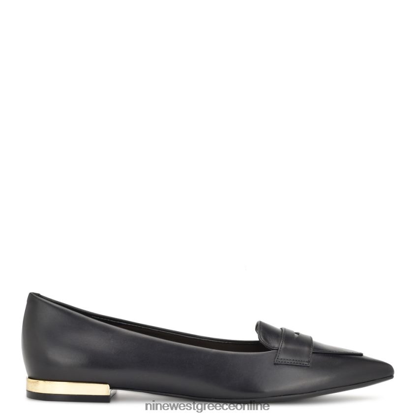 Nine West loafers με μυτερά μύτη λαλίν μαύρο δέρμα 48BFPH2101 - Κάντε κλικ στην εικόνα για κλείσιμο