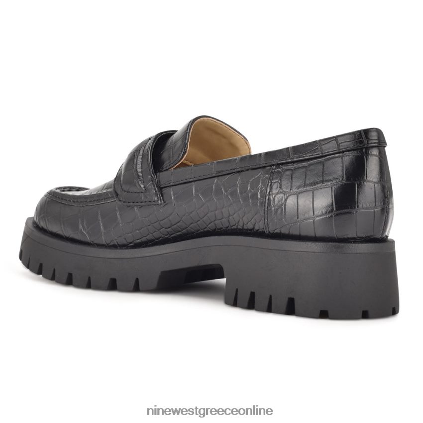 Nine West loafers σόλας garren μαύρο ανάγλυφο κρόκο 48BFPH2328