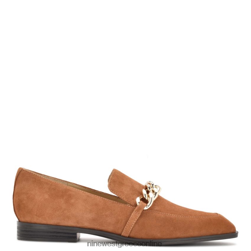 Nine West onxe slip-on loafers σουέτ κονιάκ 48BFPH2157