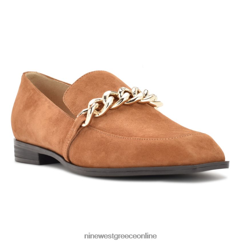 Nine West onxe slip-on loafers σουέτ κονιάκ 48BFPH2157