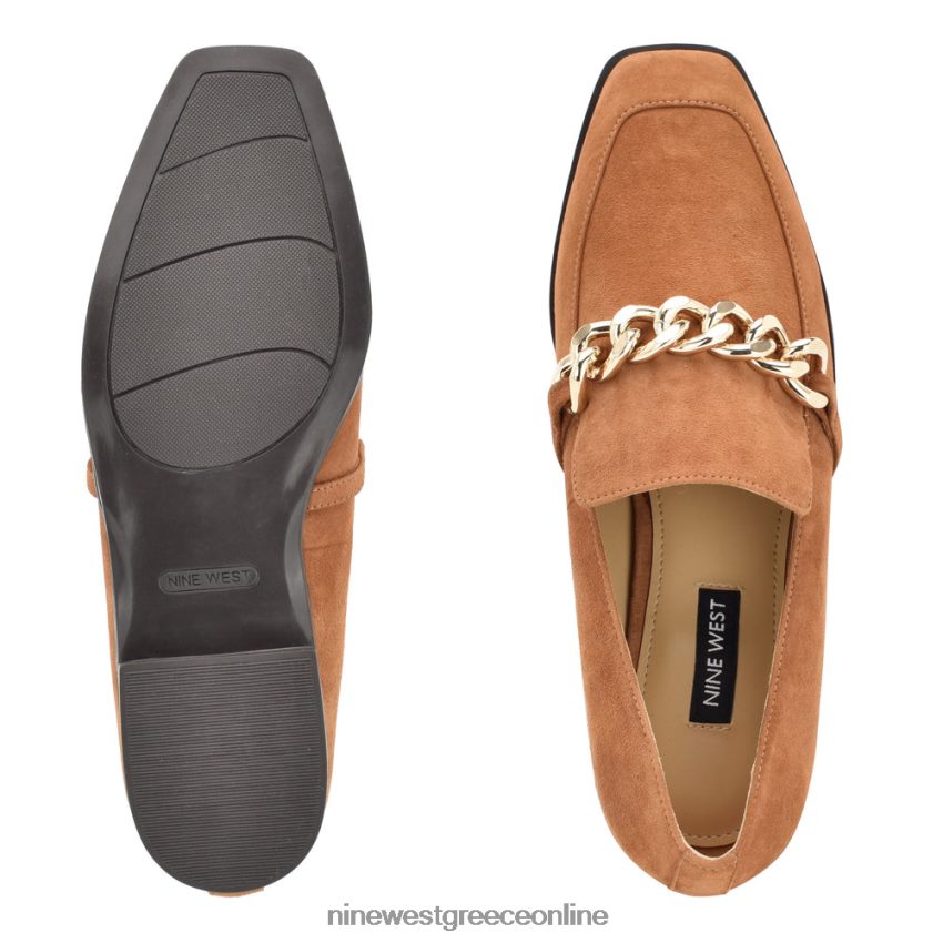 Nine West onxe slip-on loafers σουέτ κονιάκ 48BFPH2157