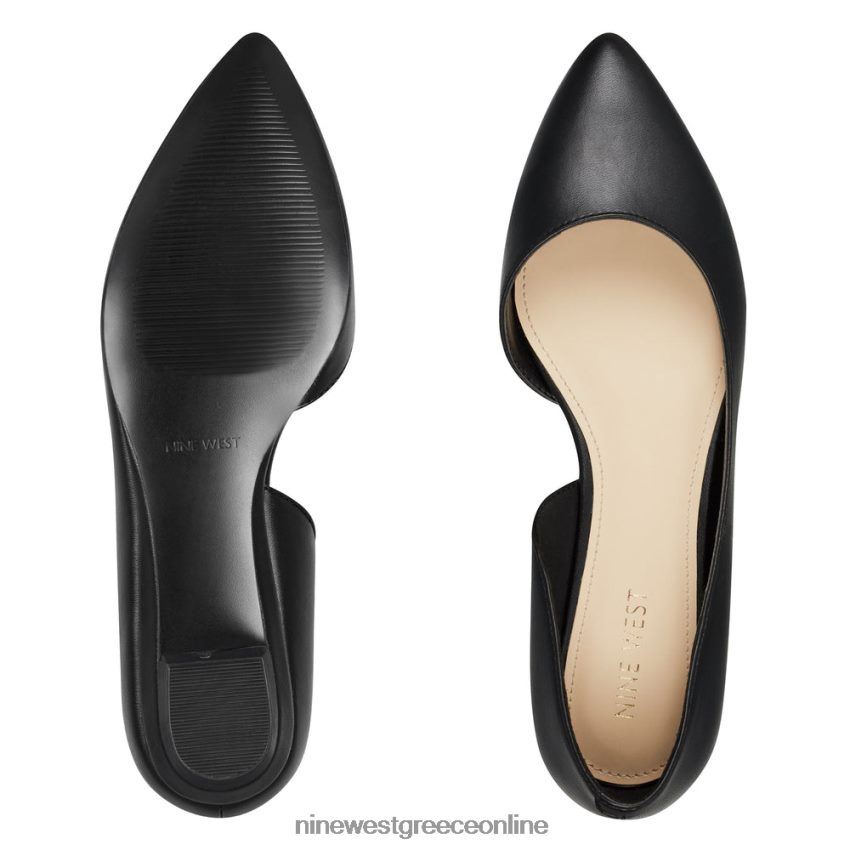 Nine West saige d'orsay flats μαύρος 48BFPH2278