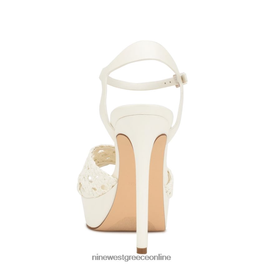 Nine West σανδάλια πλατφόρμα grecia άσπρο 48BFPH1707