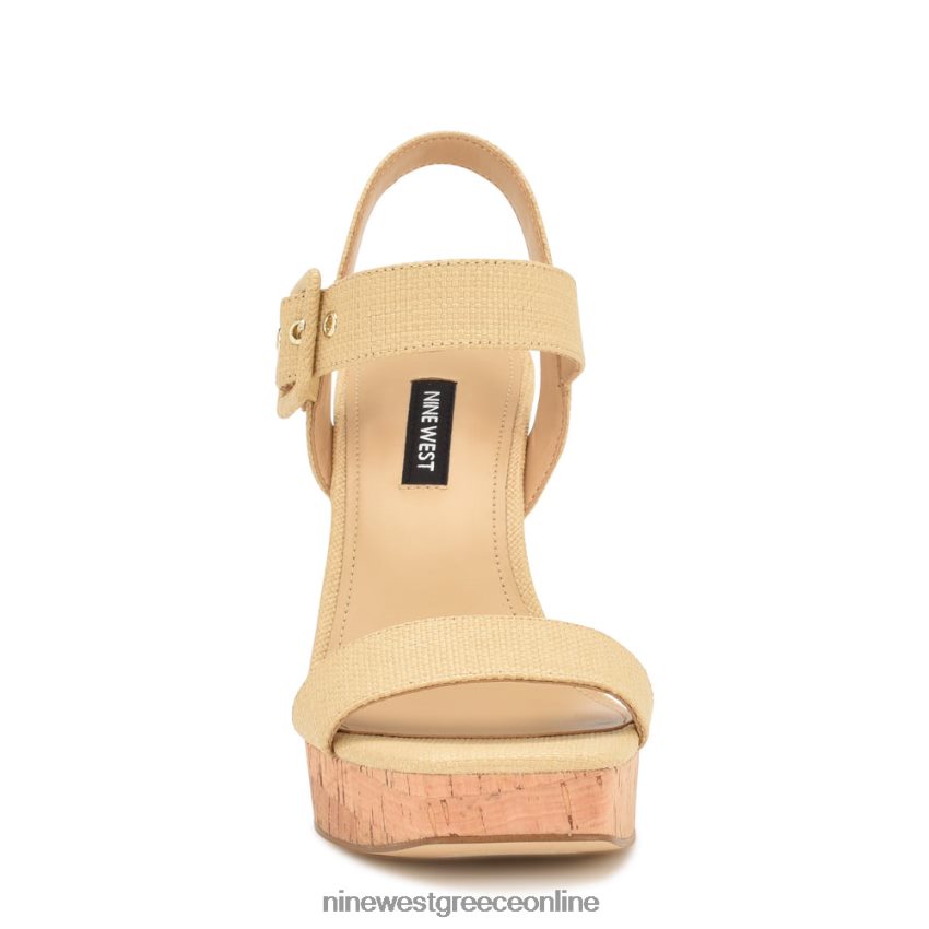 Nine West γήπεδα σφήνα σανδάλια φυσική ράφια 48BFPH768