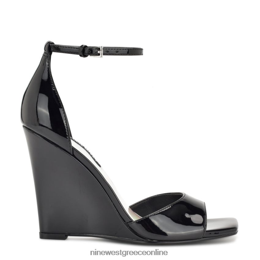 Nine West σανδάλια halena wedge μαύρη πατέντα 48BFPH1720 - Κάντε κλικ στην εικόνα για κλείσιμο