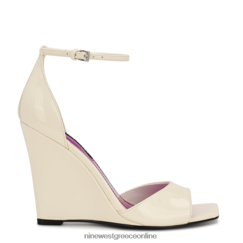 Nine West σανδάλια halena wedge chic cream πατέντα 48BFPH1719