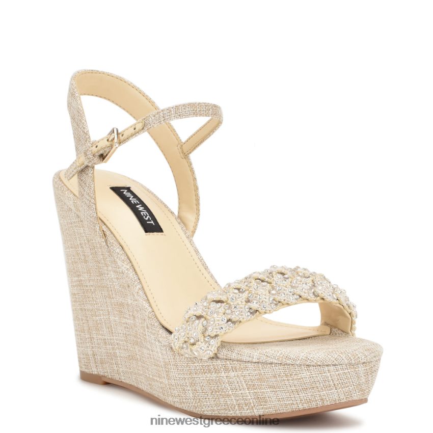 Nine West σανδάλια halora wedge ελαφρύ φυσικό 48BFPH759