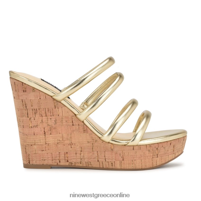 Nine West σφηνά σανδάλια εσπαντρίγιας haloway πλατίνο 48BFPH665