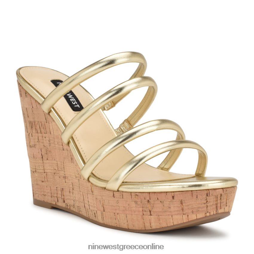 Nine West σφηνά σανδάλια εσπαντρίγιας haloway πλατίνο 48BFPH665