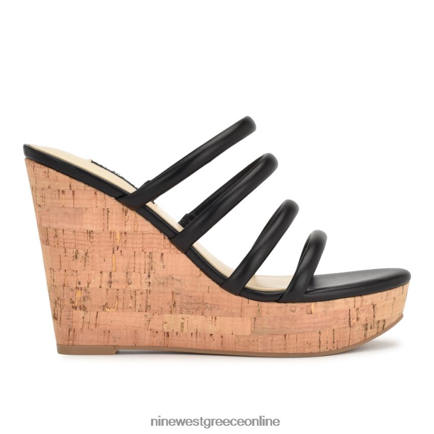 Nine West σφηνά σανδάλια εσπαντρίγιας haloway μαύρος 48BFPH666