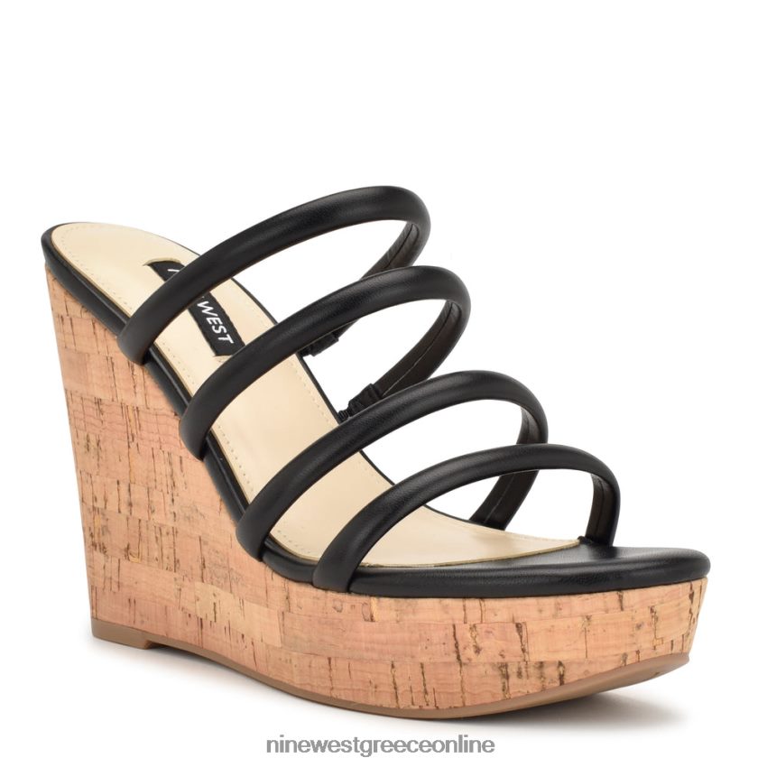 Nine West σφηνά σανδάλια εσπαντρίγιας haloway μαύρος 48BFPH666