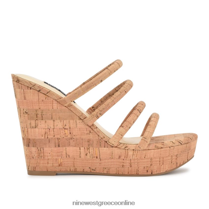 Nine West σφηνά σανδάλια εσπαντρίγιας haloway φυσικός 48BFPH675