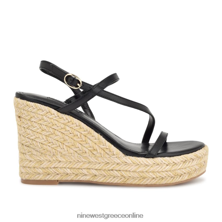 Nine West σφηνά σανδάλια εσπαντρίγιας jills μαύρος 48BFPH1134