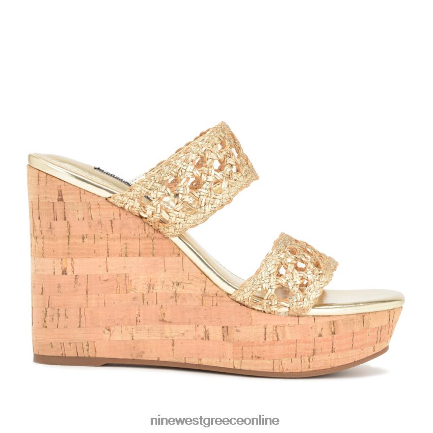 Nine West πέδιλα kalani wedge πλατίνο 48BFPH742 - Κάντε κλικ στην εικόνα για κλείσιμο