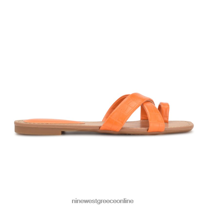 Nine West dotty flat slide σανδάλια πορτοκαλί ανάγλυφο κρόκο 48BFPH1074 - Κάντε κλικ στην εικόνα για κλείσιμο