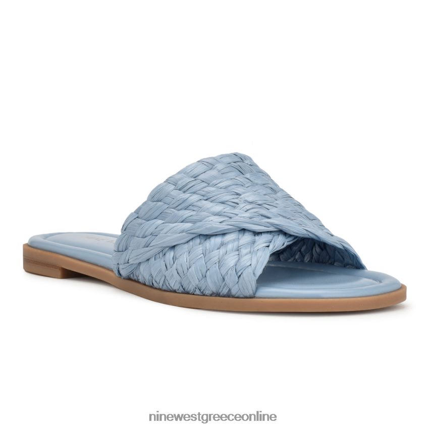 Nine West σανδάλια χαβαχ flat slide μπλε ομίχλη 48BFPH50