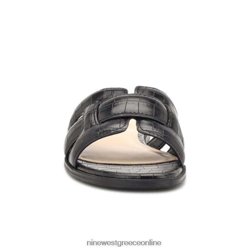 Nine West γερμανικά flat slide σανδάλια jet black 48BFPH32