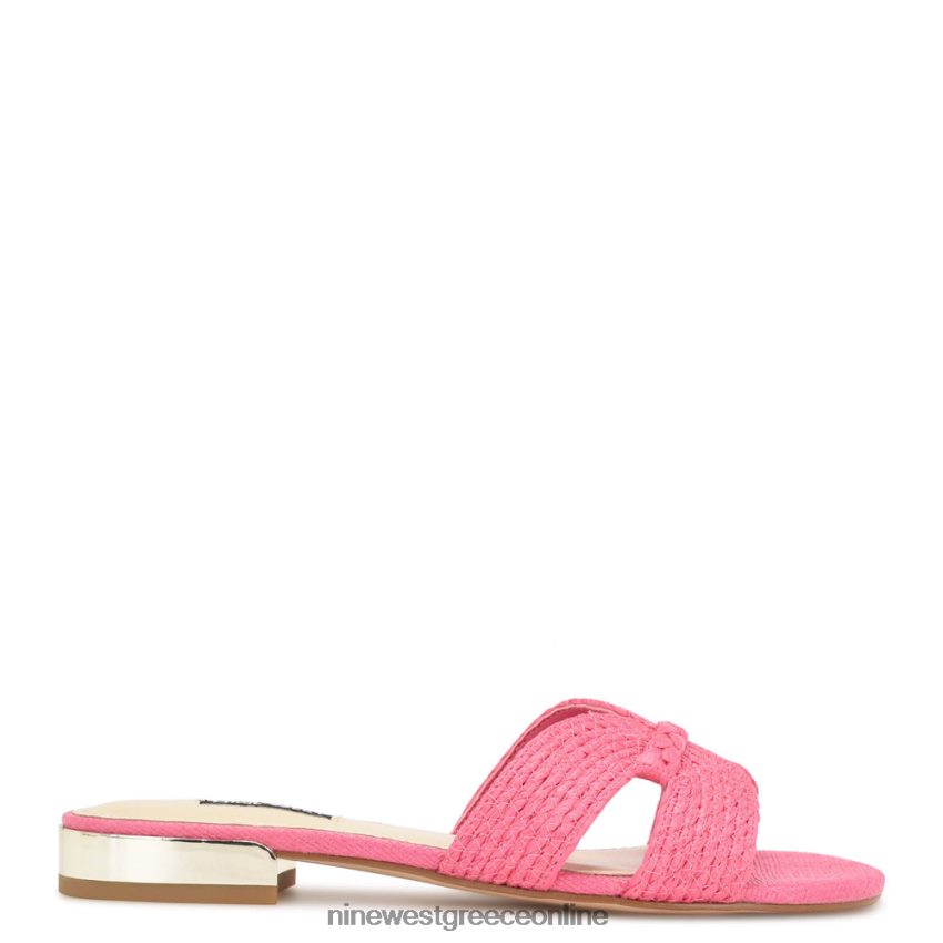 Nine West irenie flat slide σανδάλια ροζ 48BFPH63