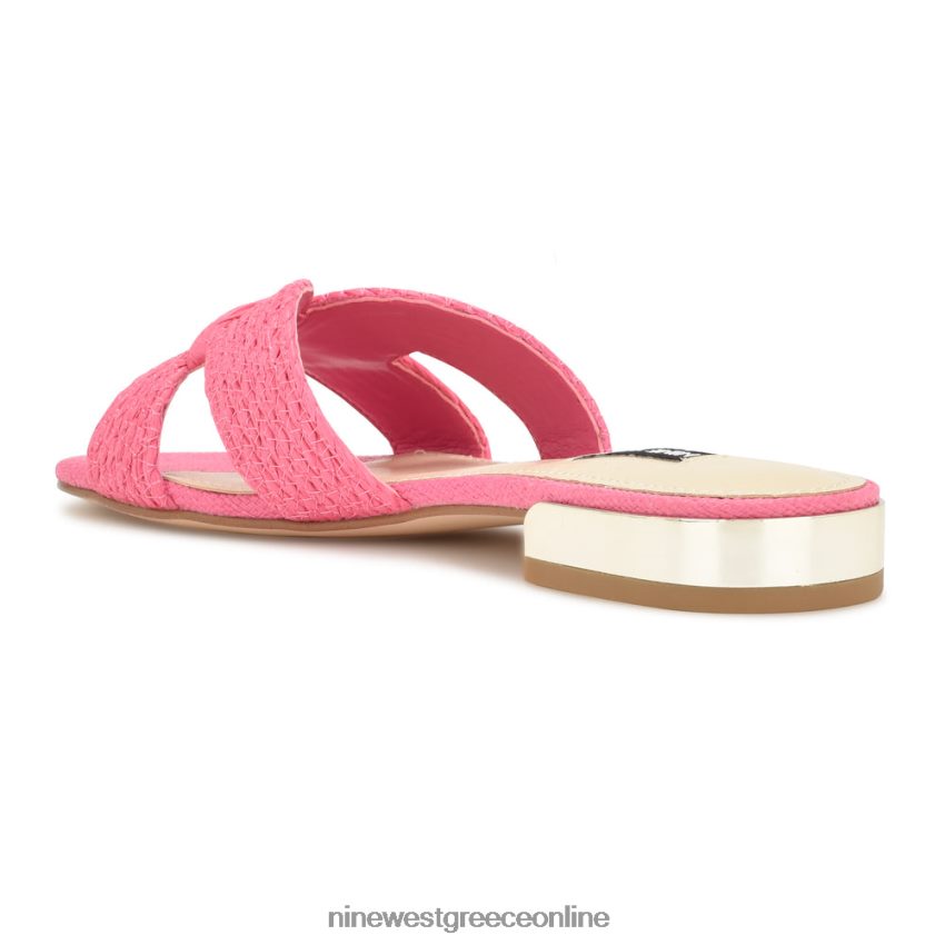 Nine West irenie flat slide σανδάλια ροζ 48BFPH63