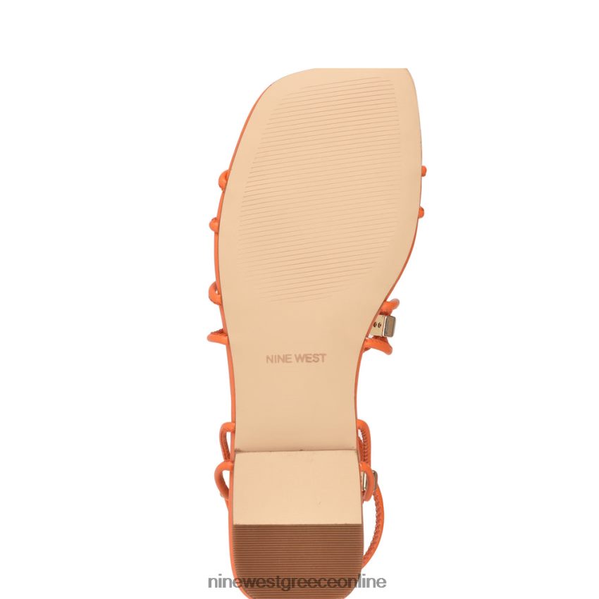 Nine West majah strappy flat σανδάλια πορτοκάλι 48BFPH15