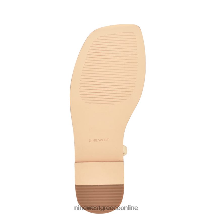 Nine West σανδάλια mavis flat slide φυσικό κρύσταλλο χρυσού 48BFPH3