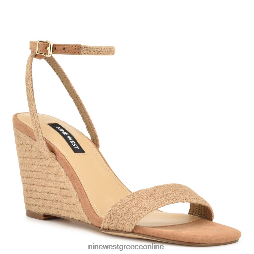 Nine West σανδάλια nile wedge μαύρισμα υφαντό 48BFPH828