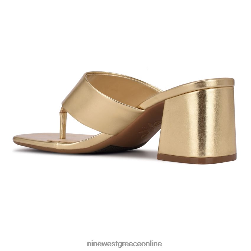 Nine West τζελίνα 9x9 μπλοκ τακούνι slide πέδιλα48BFPH858