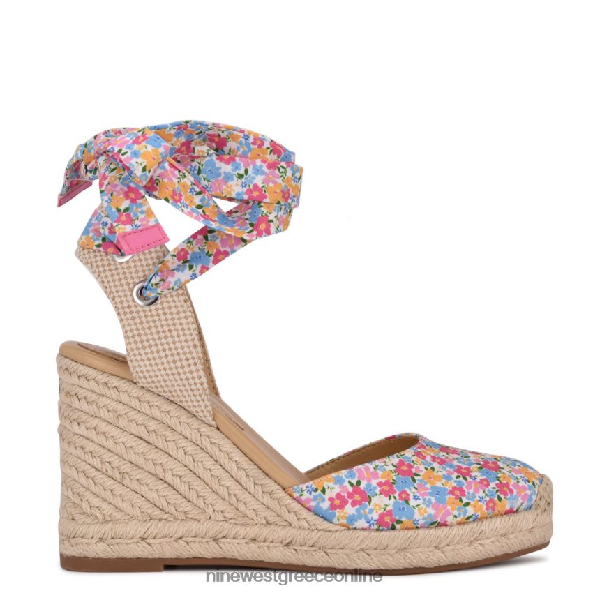 Nine West φίλος αστράγαλος wrap εσπαντρίγγια wedge σανδάλια ditzy floral 48BFPH843