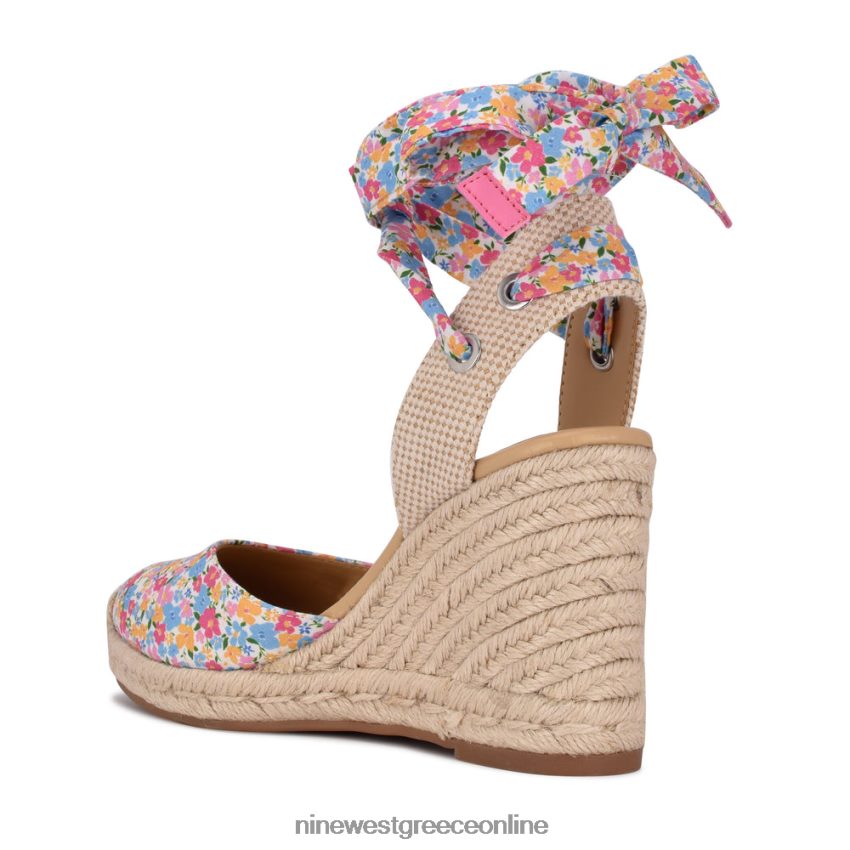 Nine West φίλος αστράγαλος wrap εσπαντρίγγια wedge σανδάλια ditzy floral 48BFPH843