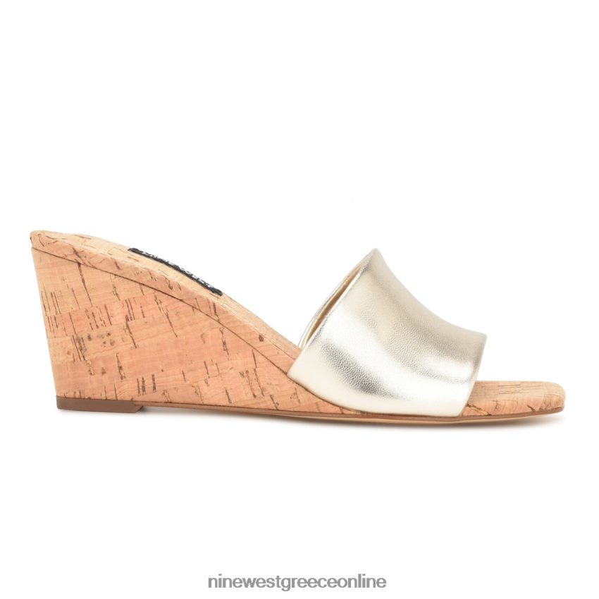 Nine West σανδάλια kerina wedge slide πλατίνο 48BFPH656 - Κάντε κλικ στην εικόνα για κλείσιμο