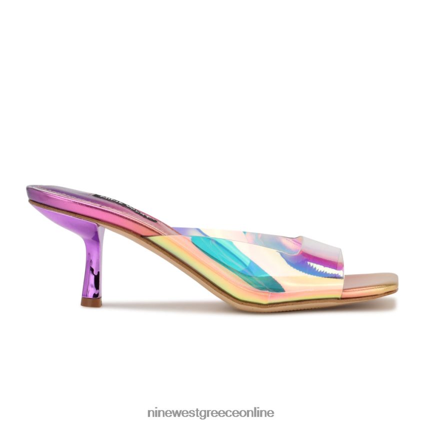 Nine West Σανδάλια με τακούνι raylen ηλιοβασίλεμα multi metallic 48BFPH1721