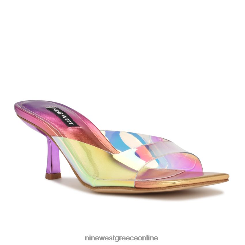 Nine West Σανδάλια με τακούνι raylen ηλιοβασίλεμα multi metallic 48BFPH1721