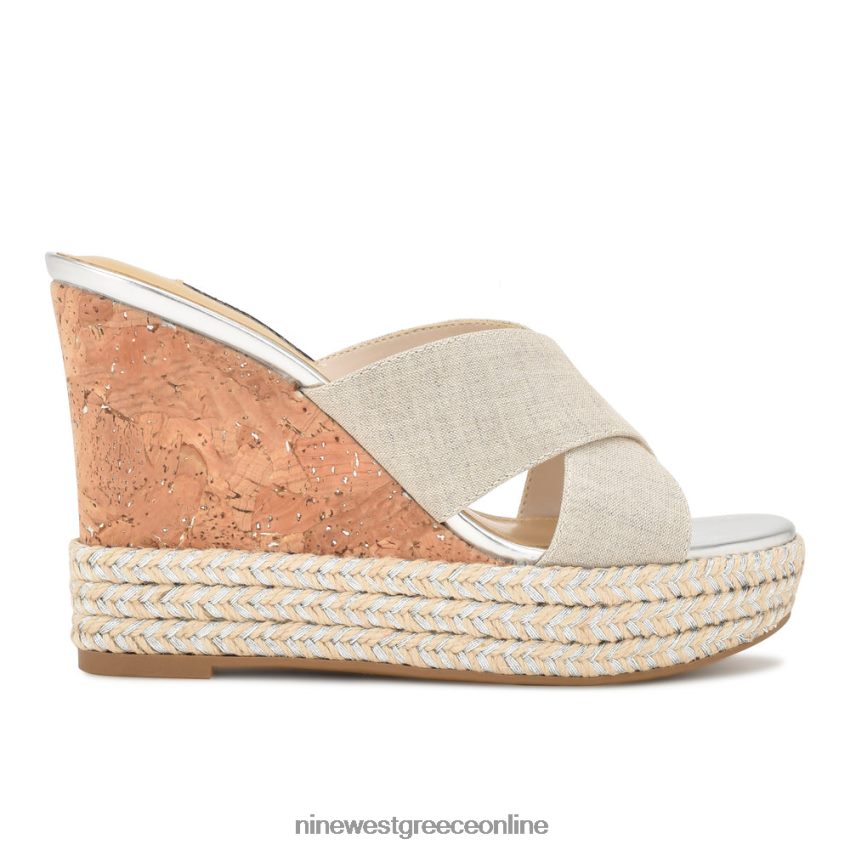 Nine West πέδιλα slide σε αποχρώσεις ελαφρύ φυσικό 48BFPH658