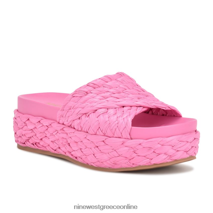 Nine West σανδάλια slide canni espadrille ροζ ράφια 48BFPH646