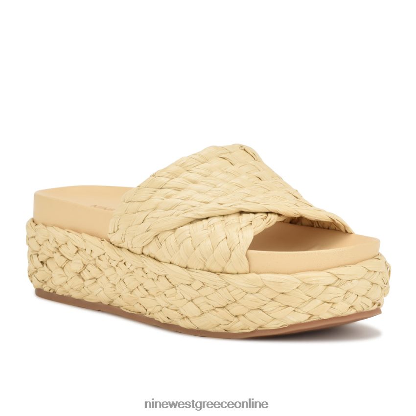 Nine West σανδάλια slide canni espadrille φυσική ράφια 48BFPH647