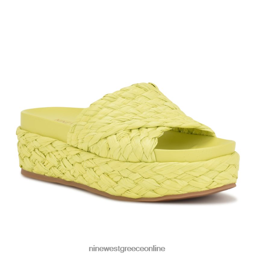 Nine West σανδάλια slide canni espadrille ασβέστη πράσινη ράφια 48BFPH648